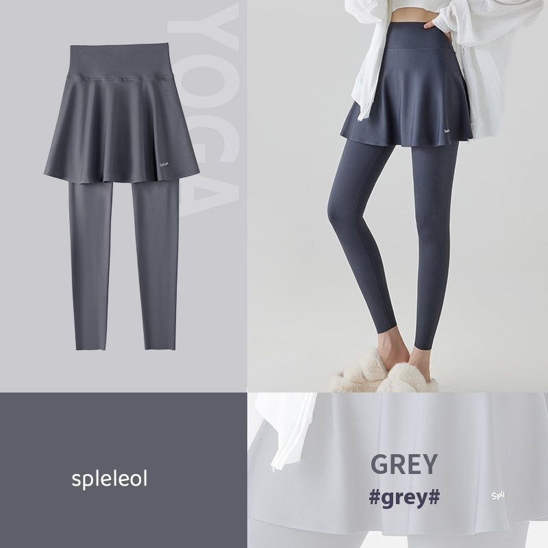 High Waist Yoga Culottes Skort