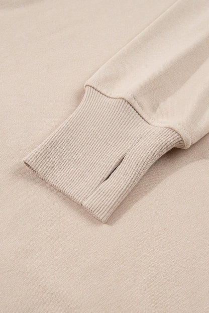 Solid Side Slit Sweatshirt and Leggings Set