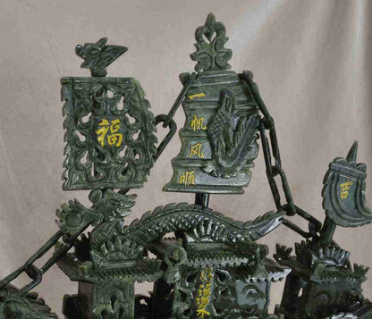 South Jade Dragon Boat Ornament