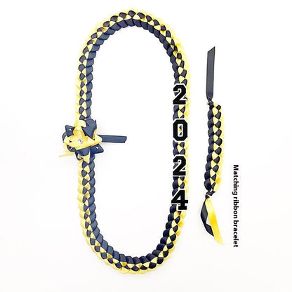 Graduation Ribbon Garland Braided Collar DIY Letter Ribbon