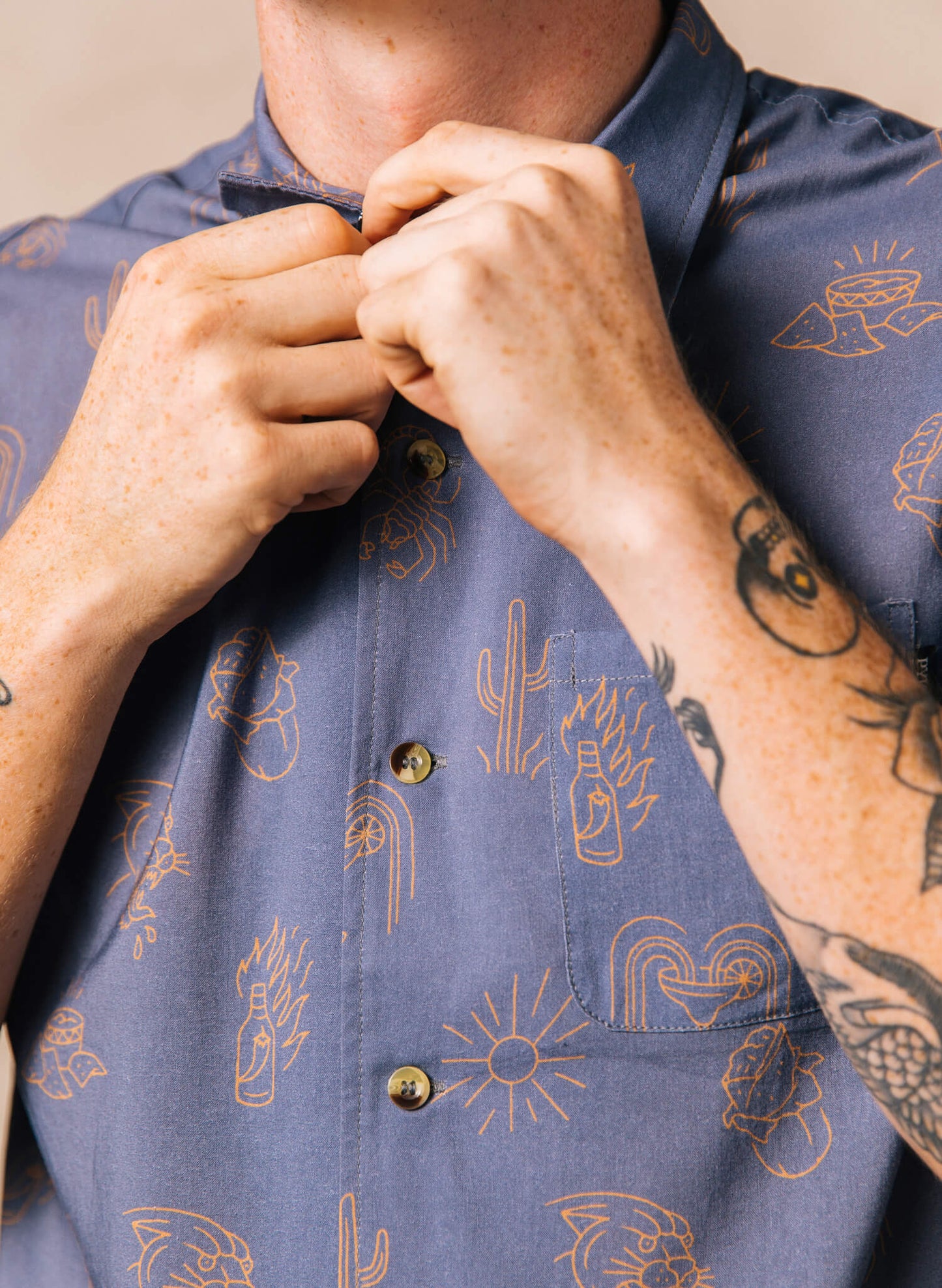 Adios Burritos Button-Up