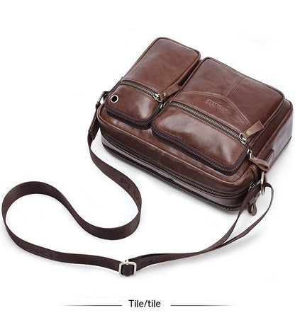 Men's Leather Messenger Bag