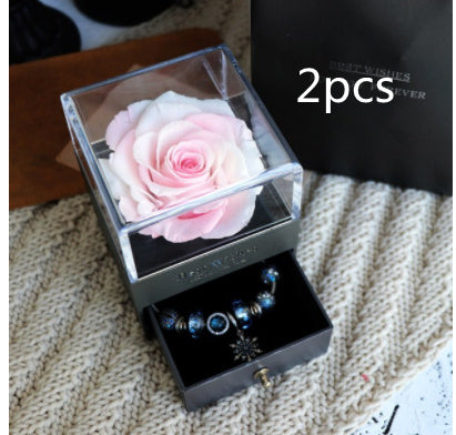 Eternal Rose Jewelry Box for Gifts