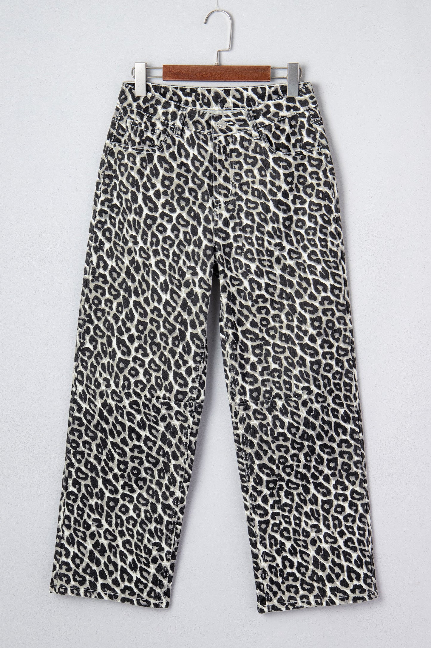 Leopard Barrel Jeans