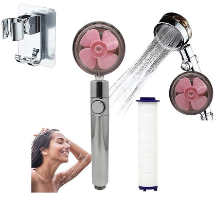 Turbo Propeller Shower Head Handheld High Pressure