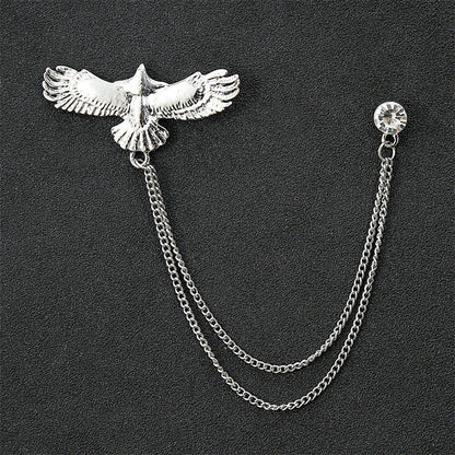 Fashion Simple Men's Chain Rudder Brooch
