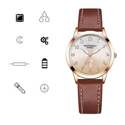 High School Student Cartoon Pointer Watch