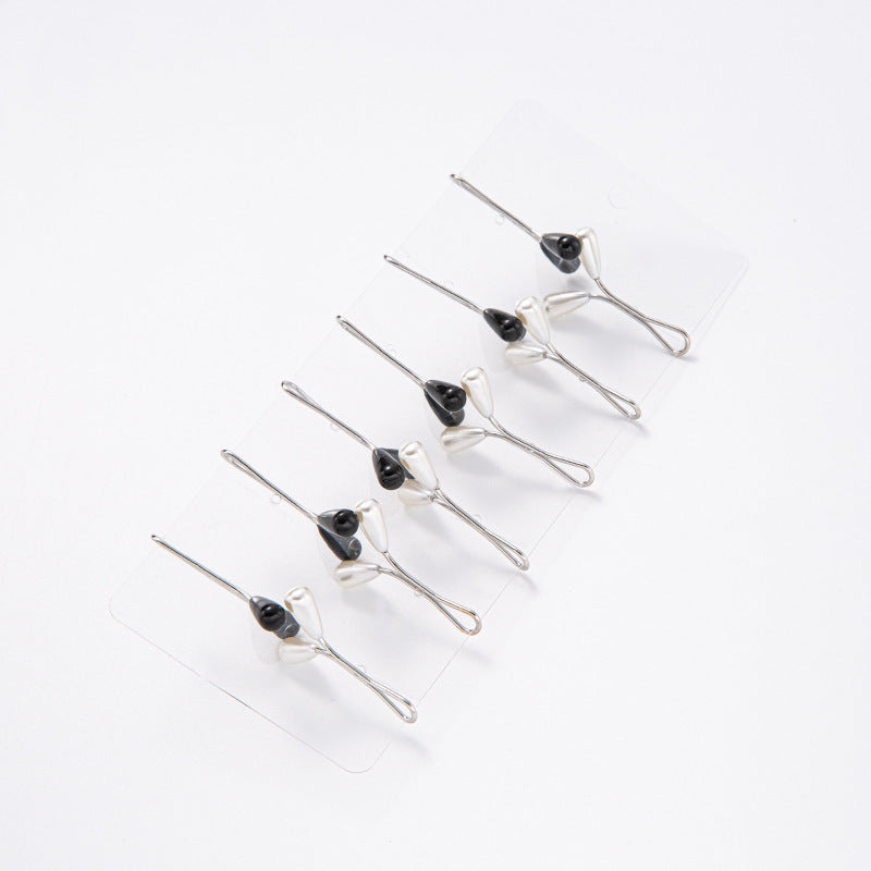 Pearl Pendant U-shaped Headscarf Pin