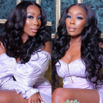 Loose Deep Wave Transparent Lace Human Hair Wig