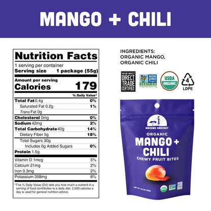Organic Mango + Chili Fruit Bites