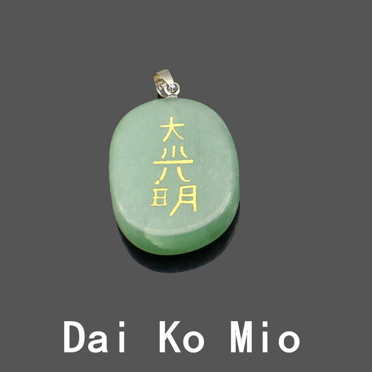 Natural Crystal Oval Carved Diy Necklace Pendant