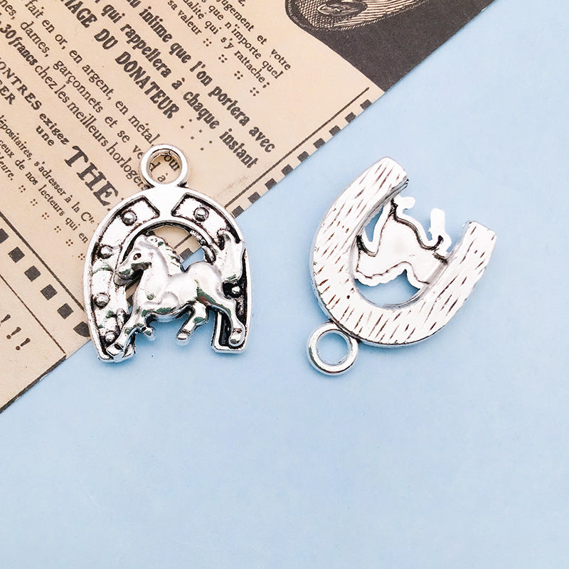 Denim Series Silver Alloy Pendant