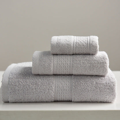 Minimalist Square Cotton Bath Towel Set