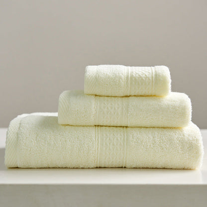 Minimalist Square Cotton Bath Towel Set