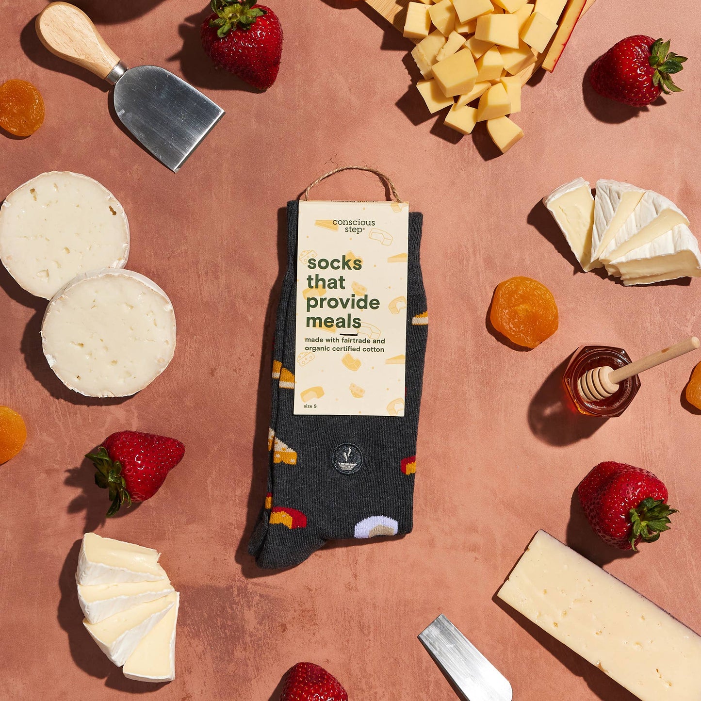 Socks that Provide Meals (Gray Cheese)