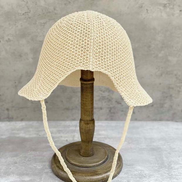 New Knitted Women's Back Slit Bucket Hat