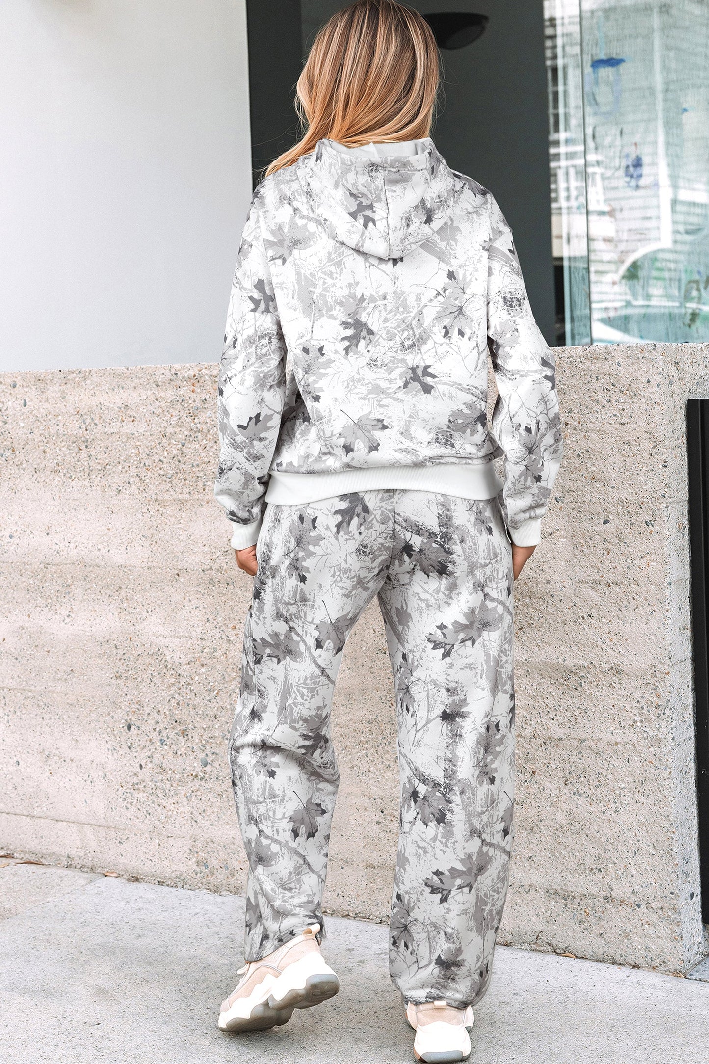 Classic Woodland Camo Hoodie and Sweatpants Set