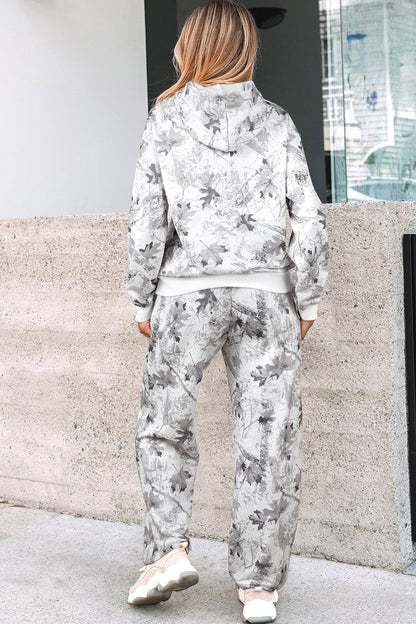 Classic Woodland Camo Hoodie and Sweatpants Set