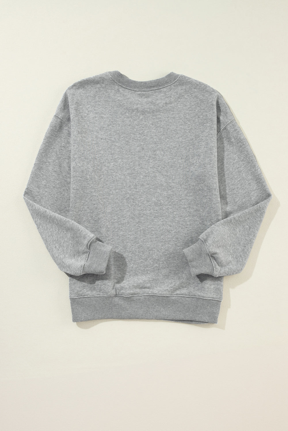 Solid Classic Crewneck Pullover Sweatshirt