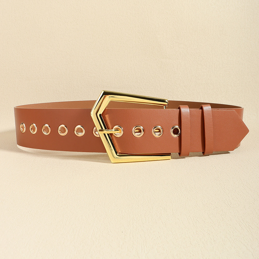 Elastic Black Metal Belt for Fashion Embellishment