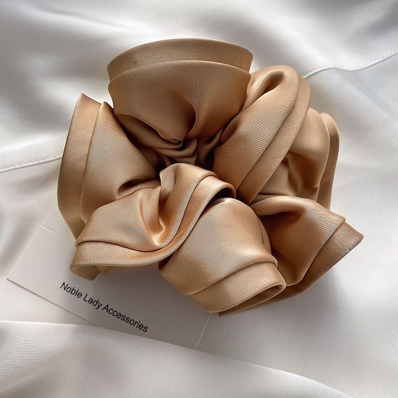 French Retro Satin Hair Ring Women's