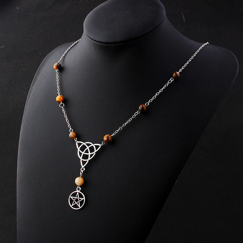 Gothic Pentagram Head Chain