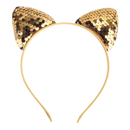 Cartoon Quicksand Headband Sweet Cat Ears
