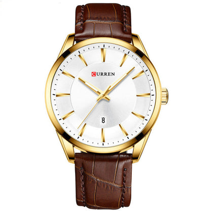 Men's Business Quartz Watch Calendar, Waterproof