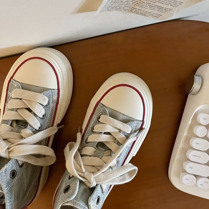 High-Top Lace-Up Casual Shoes