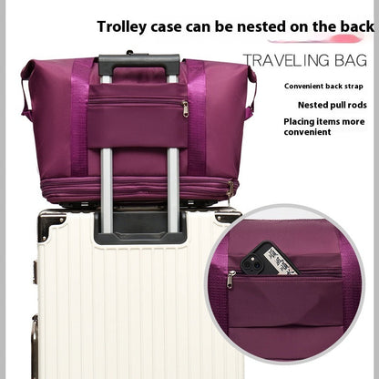 Double-Layer Travel Bag with Wet/Dry Separation, Lightweight Maternity Package