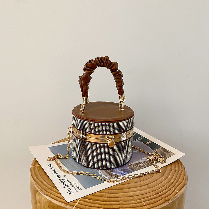 New Versatile Pleated Chain Women's Shoulder Bag