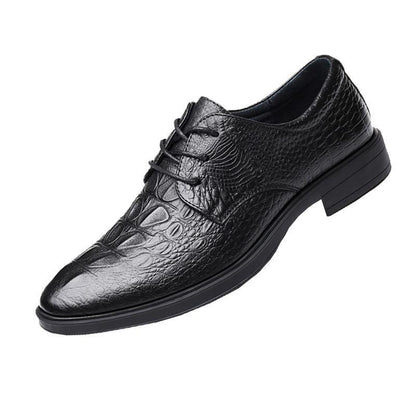 Heightened Breathable Leather Formal Shoes