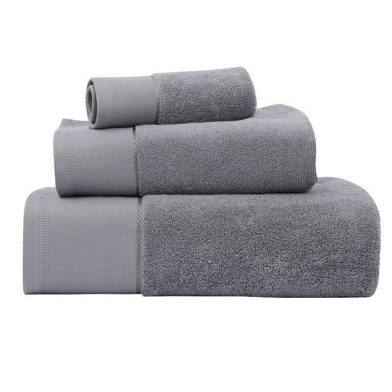 Cotton Three-Piece Bath Towel Set