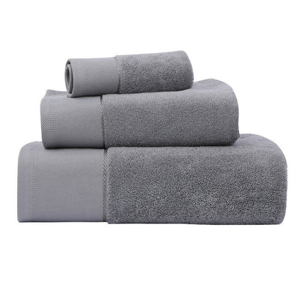Cotton Three-Piece Bath Towel Set