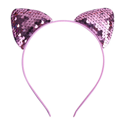 Cartoon Quicksand Headband Sweet Cat Ears