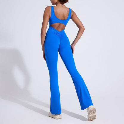 Rear V Hip Raise Skinny One-piece Nude Feel Yoga Clothes