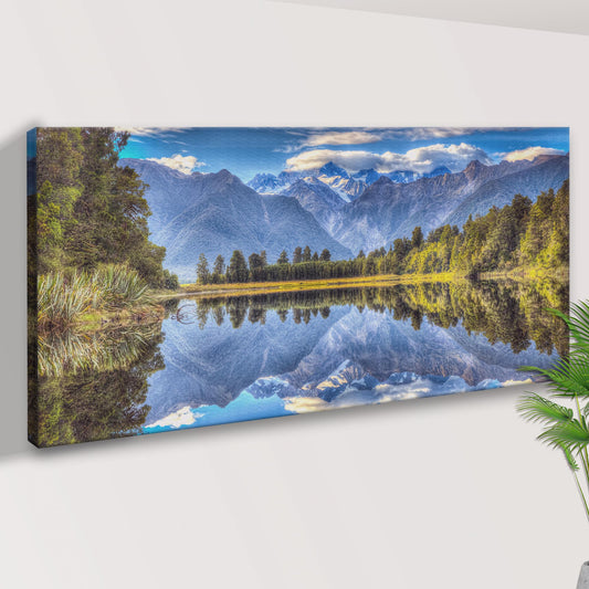 "Mirror Lake", Lake Matheson Canvas Wall Art