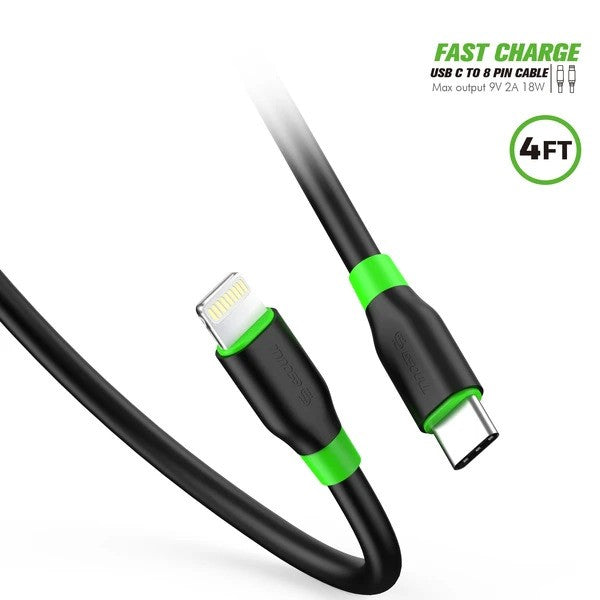 4FT PD Fast Charge USB-C To IPhone Cable