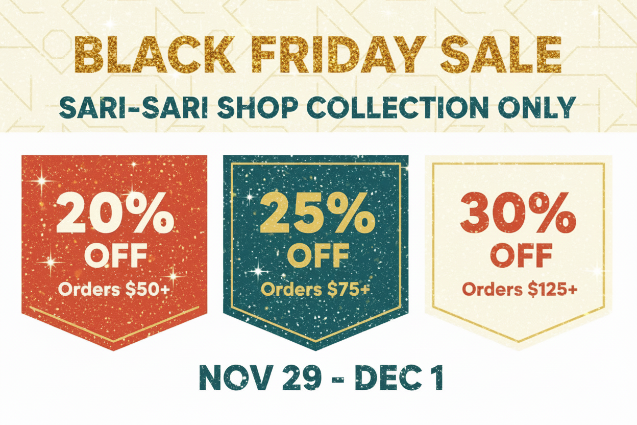 Black Friday Sale - Sari-Sari Shop Collection with Glitter
