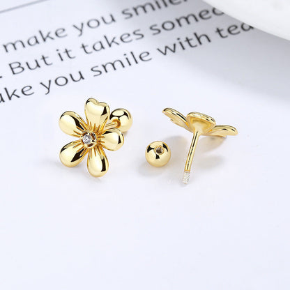 Five Petal Flower Bud Earrings