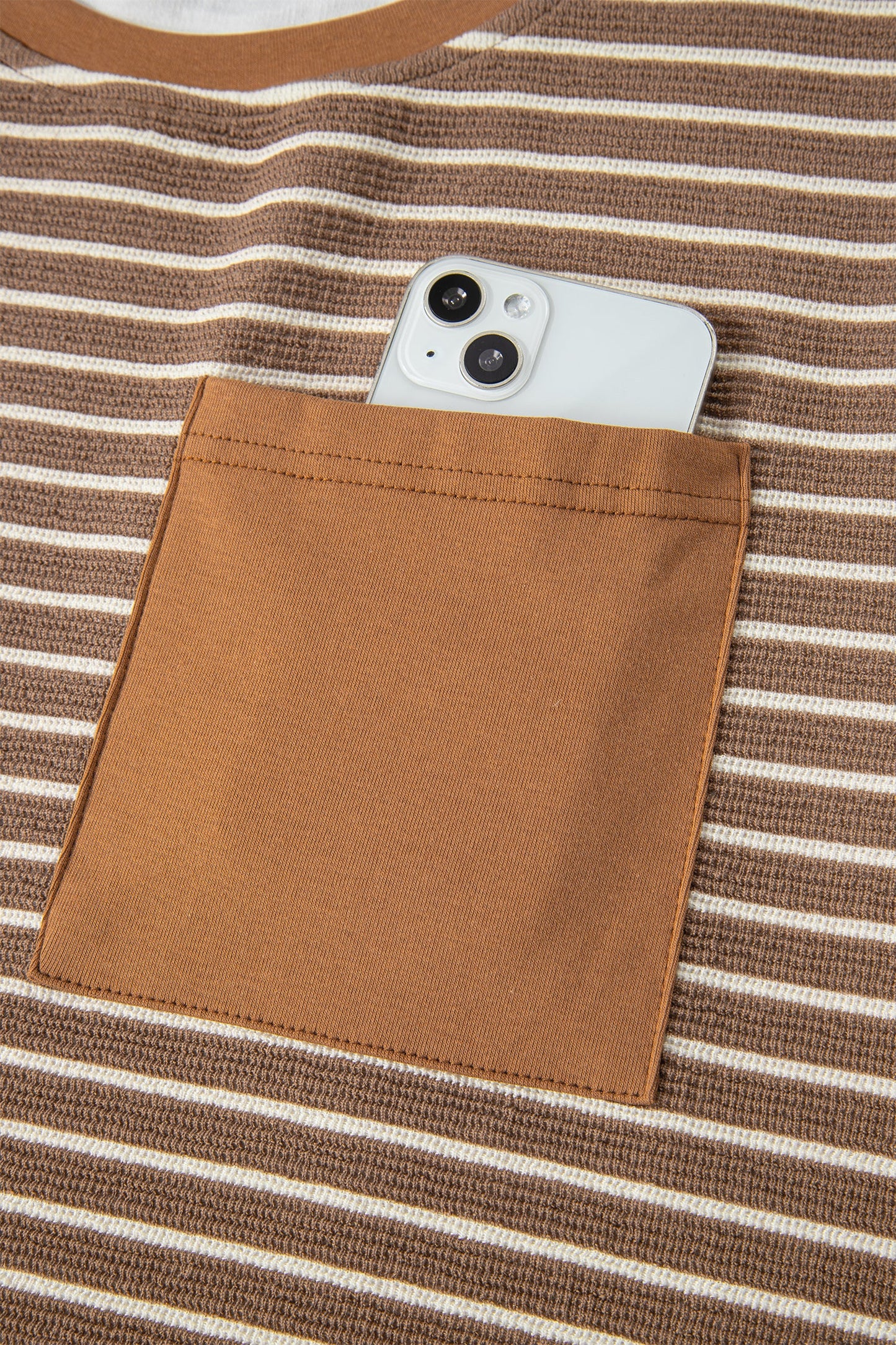 Stripe Crew Neck Tee and Drawstring Pants