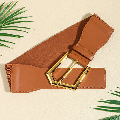 Elastic Black Metal Belt for Fashion Embellishment