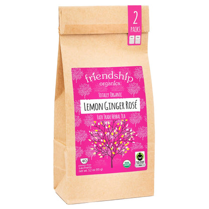 Lemon Ginger Rosé Herbal Tea