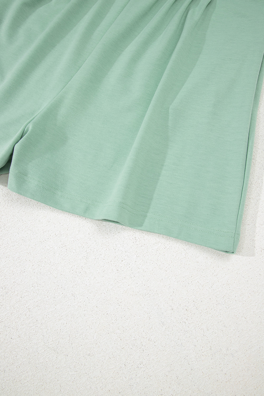 Tie V-Neck Pintuck Sleeveless Loose Romper