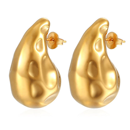 Women's Fashion Stainless Steel Droplet Earrings