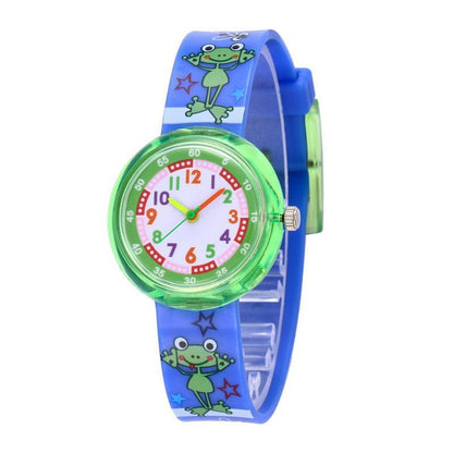Cute Cartoon Transparent Silicone Children's Watch