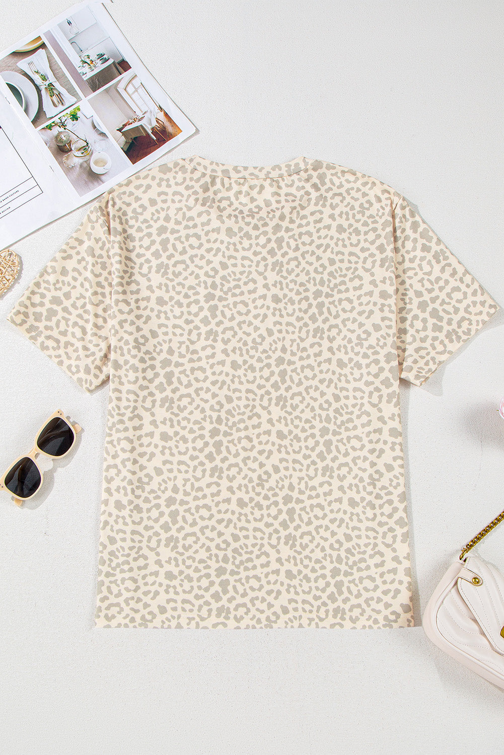 Leopard MAMA Letter Graphic Tee