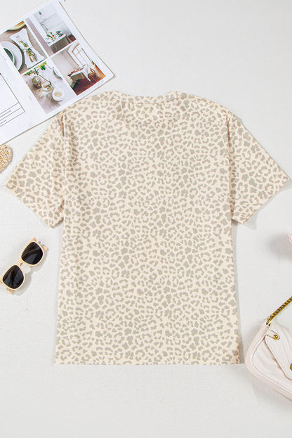 Leopard MAMA Letter Graphic Tee