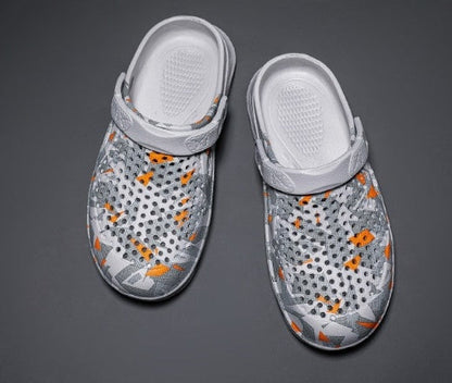 Men's Plus Size 45 Beach Hole Sandals with Ankle Strap