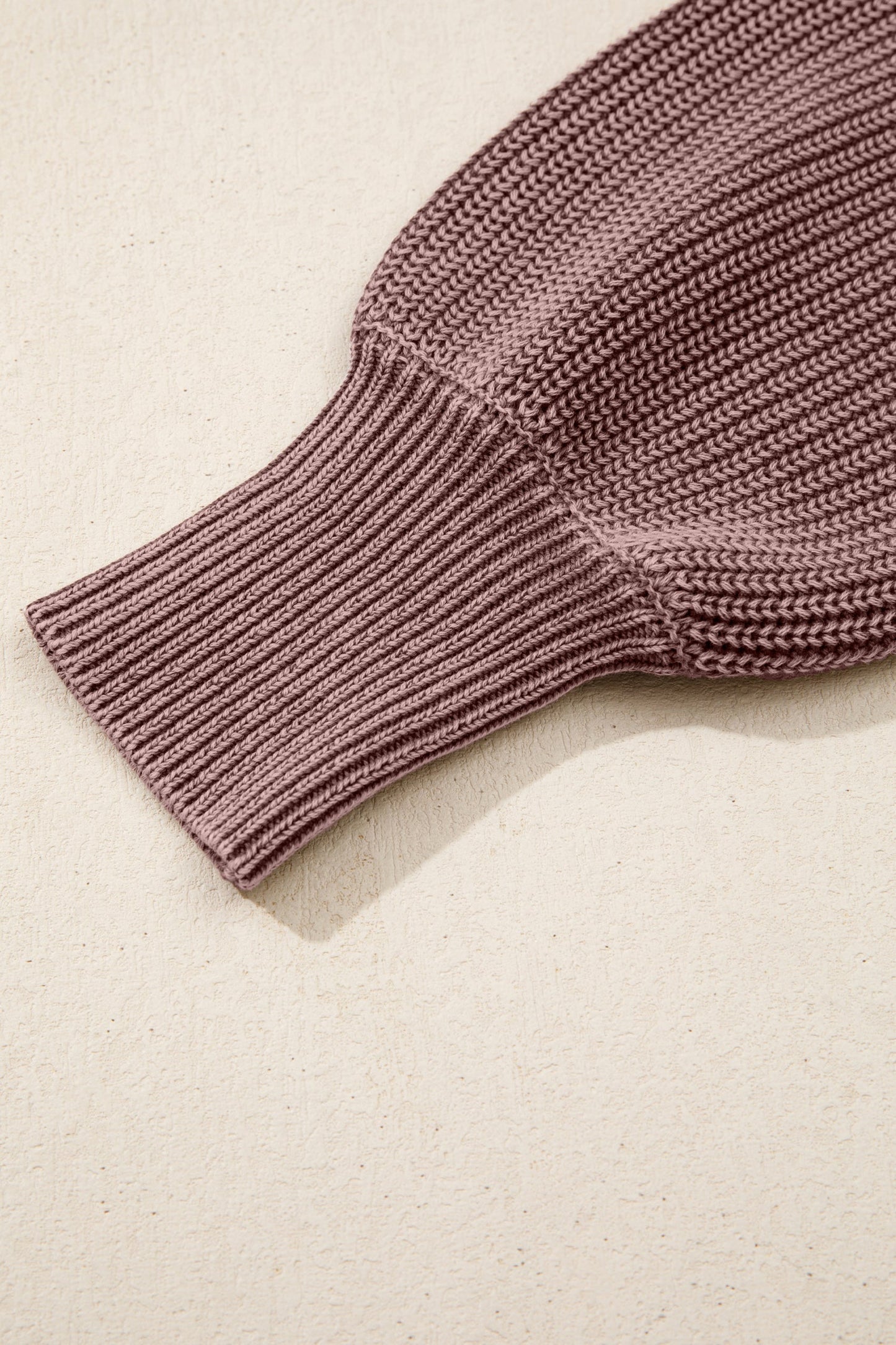 Mineral Wash Knit Button Polo Collar Sweater